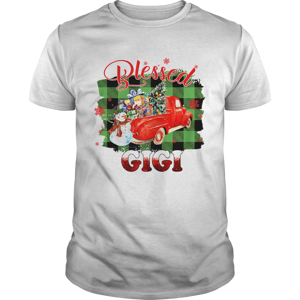 Blessed Gigi Christmas Truck Snowman TShirt