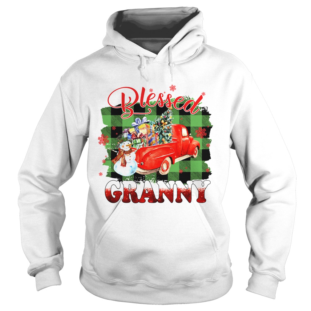 Blessed Granny Christmas Truck Snowman TShirt Hoodie