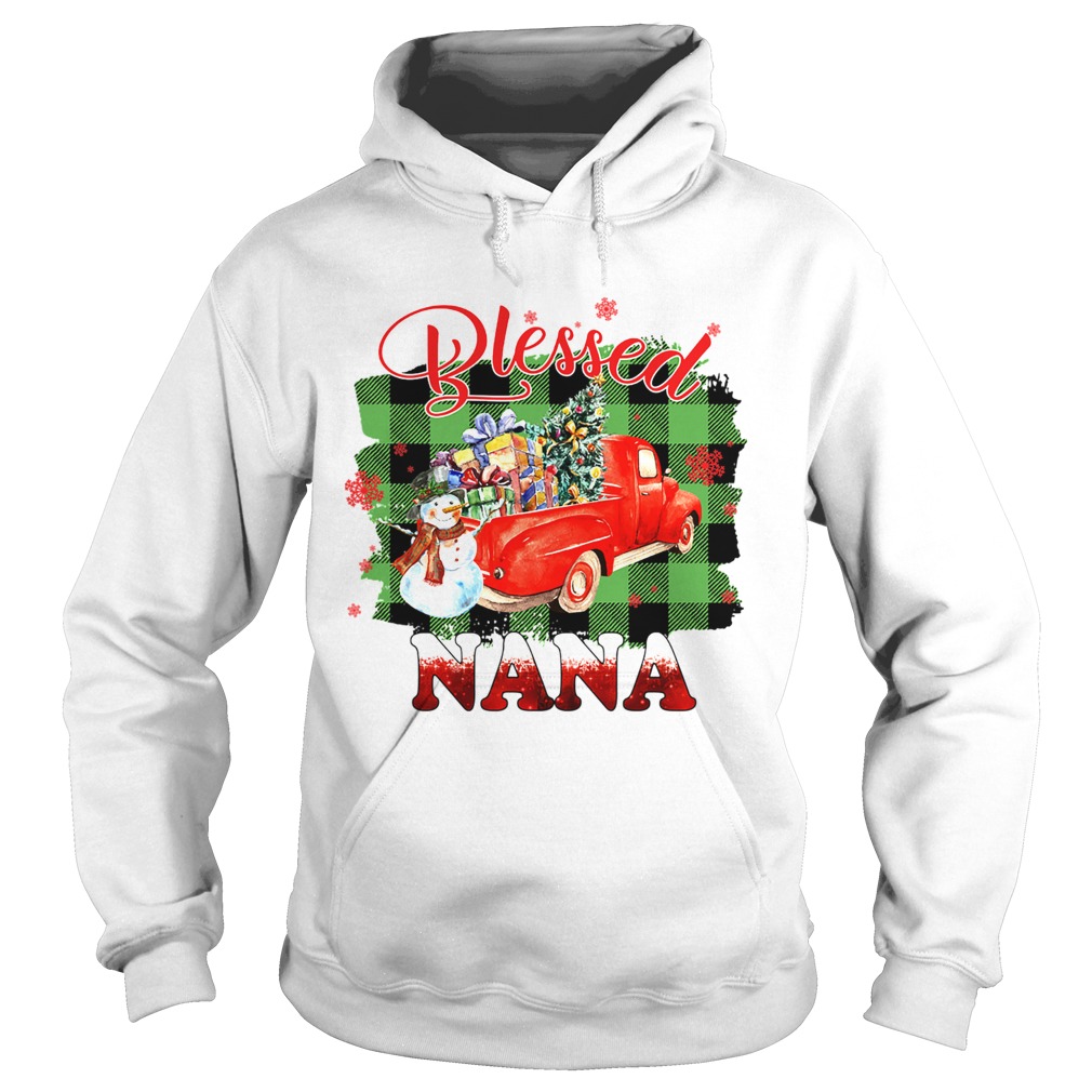 Blessed Nana Christmas Truck Snowman TShirt Hoodie