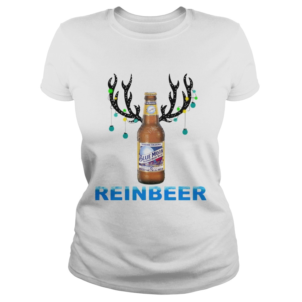 Blue Moon ReinBeer Christmas Shirt Classic Ladies