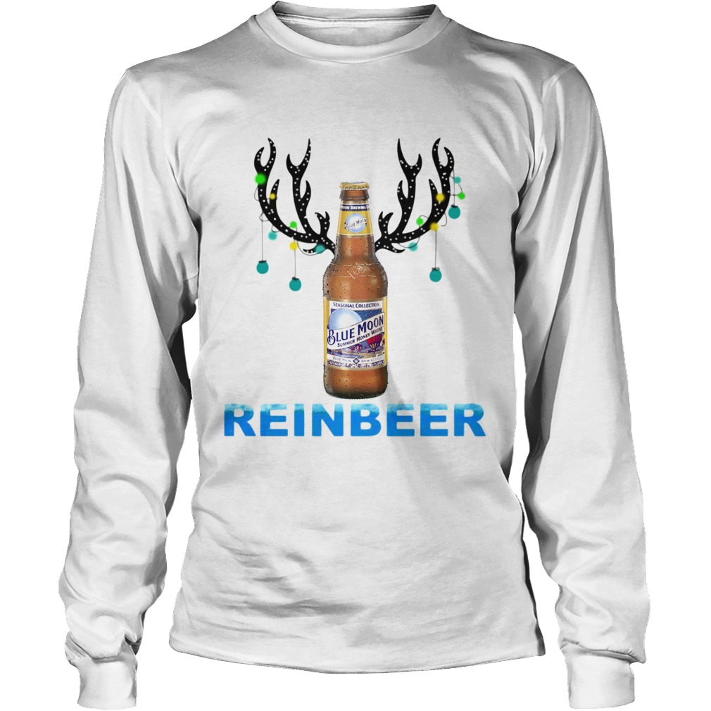 Blue Moon ReinBeer Christmas Shirt LongSleeve