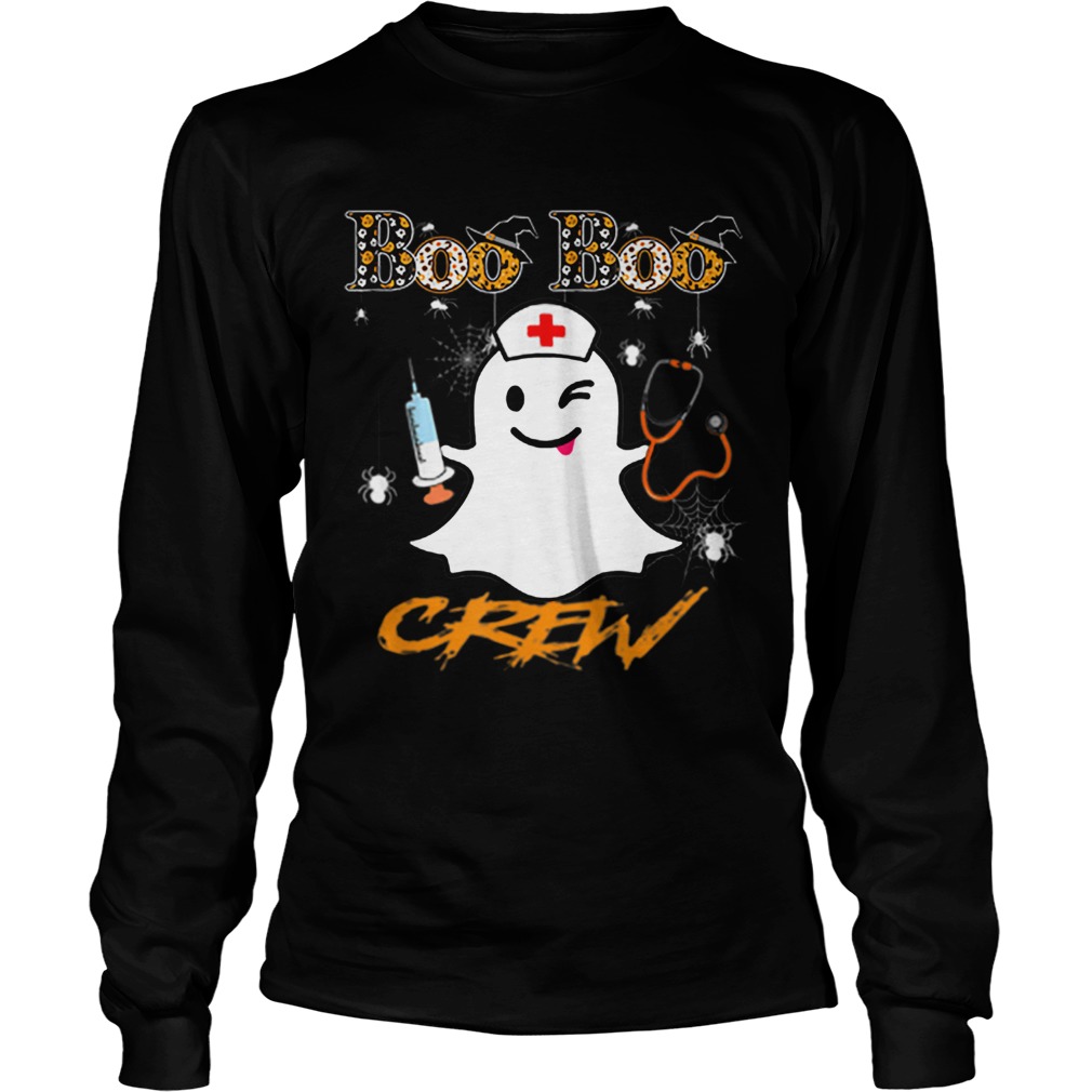 Boo Boo Crew Ghost Nurse Costume Halloween LongSleeve