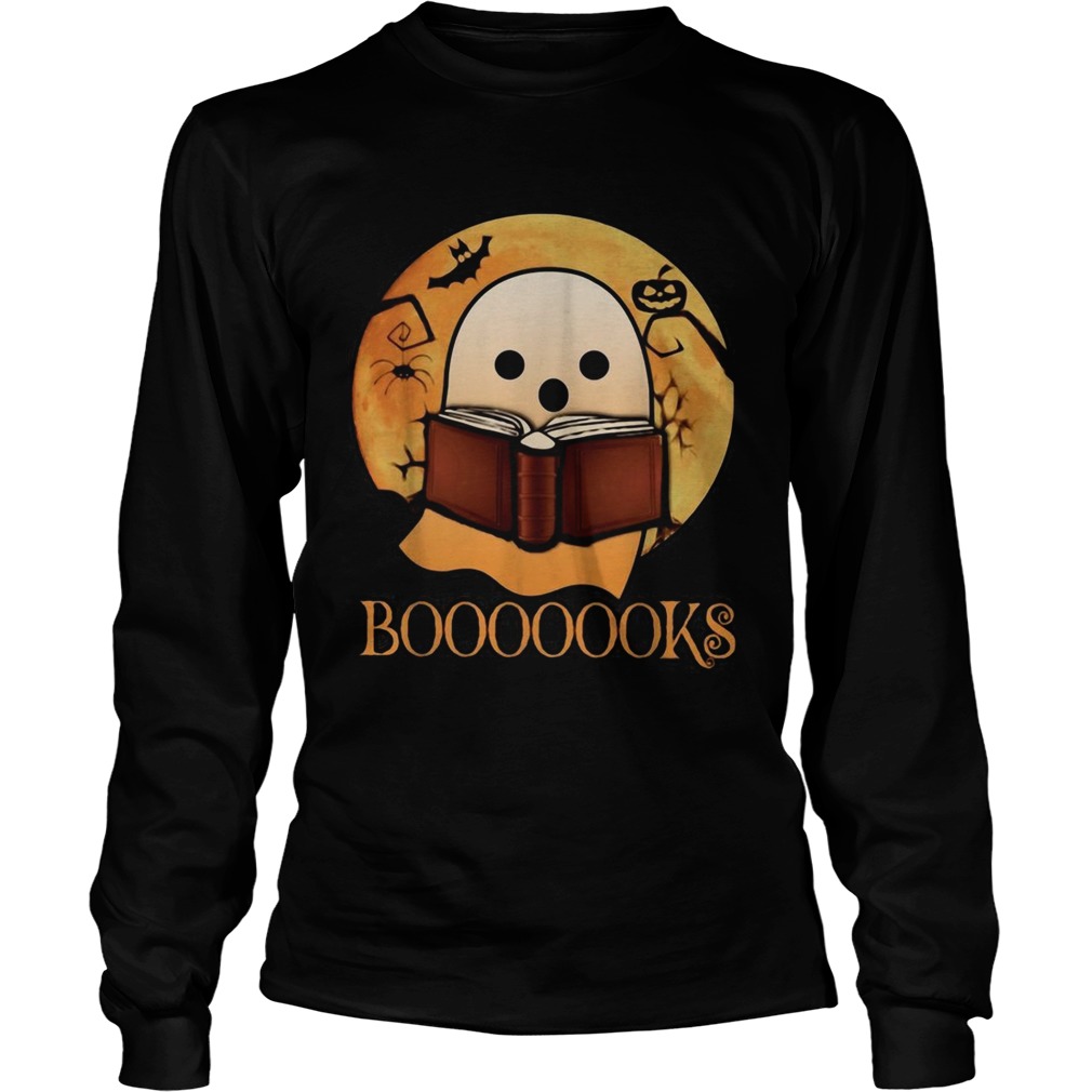 Booooooks Boo Ghost read books Halloween LongSleeve