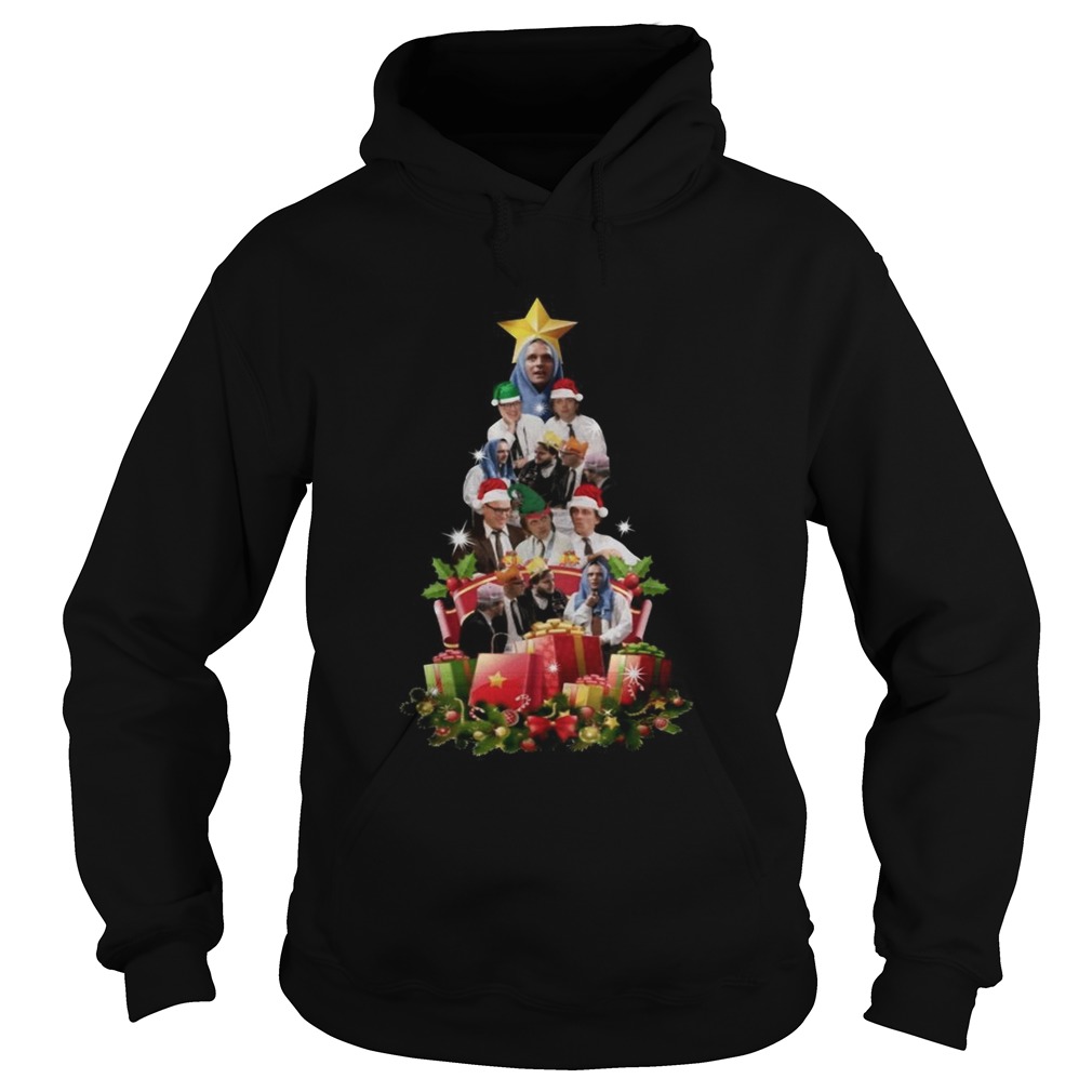 Bottom Richie and Eddie Christmas Tree Hoodie