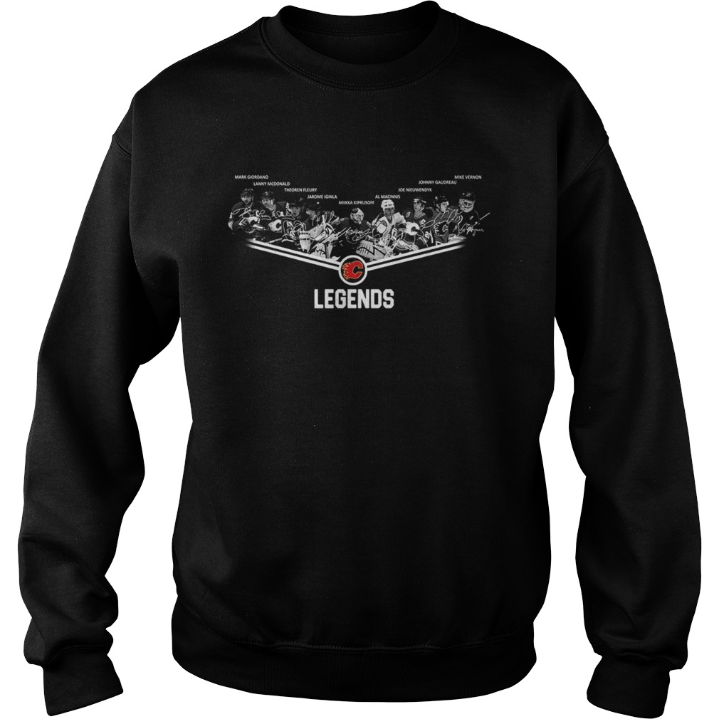 Calgary Flames Legends team signature Sweatshirt