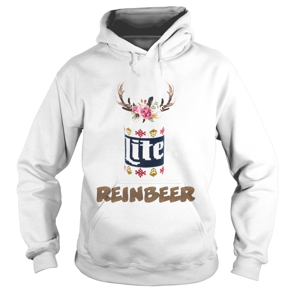 Can Miller Lite Reinbeer Funny Christmas Shirt Hoodie