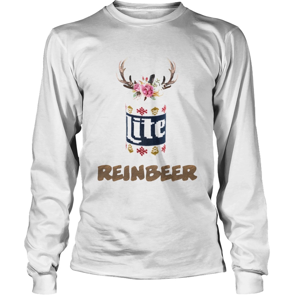 Can Miller Lite Reinbeer Funny Christmas Shirt LongSleeve