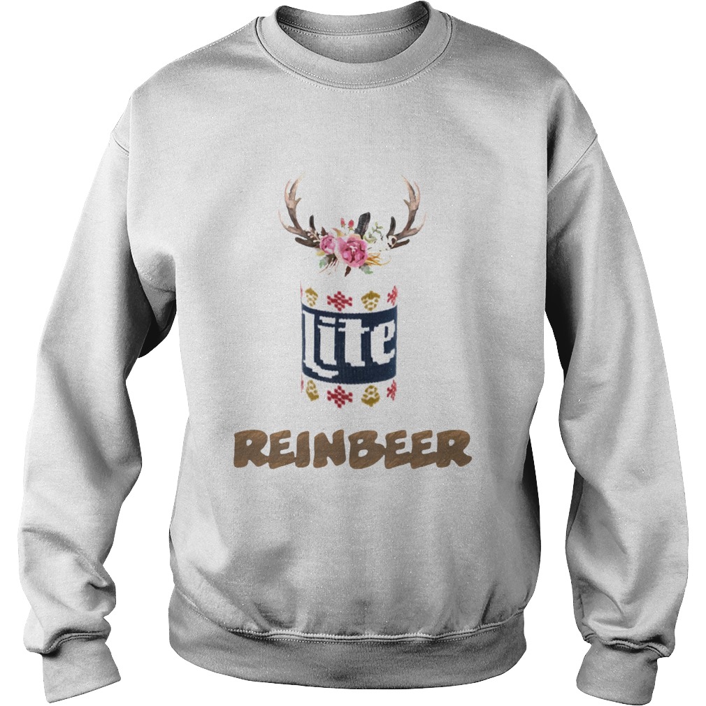 Can Miller Lite Reinbeer Funny Christmas Shirt Sweatshirt