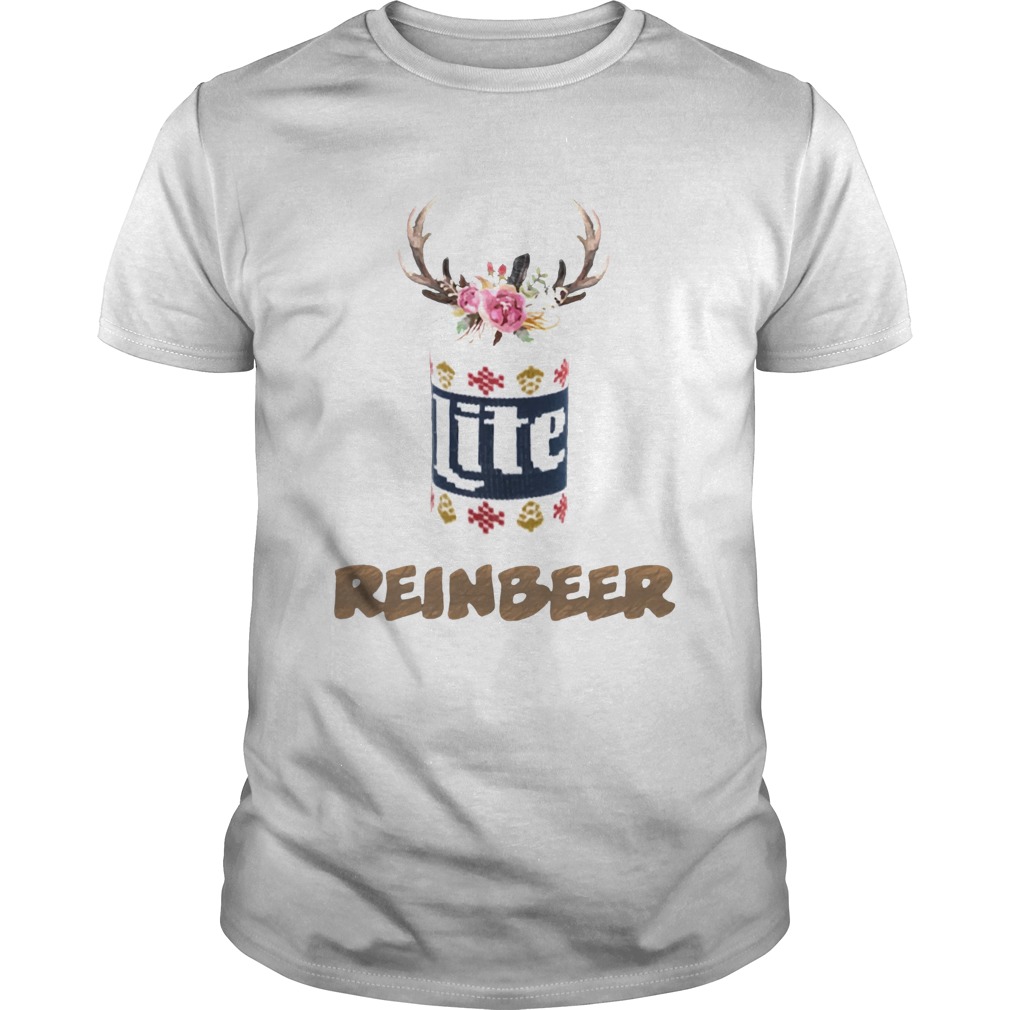 Can Miller Lite Reinbeer Funny Christmas Shirt