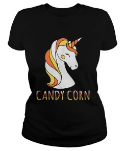 Candy Corn Unicorn Halloween  Classic Ladies