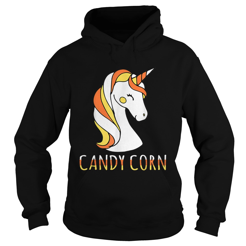 Candy Corn Unicorn Halloween Hoodie