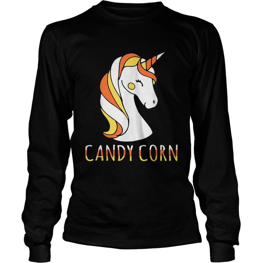 Candy Corn Unicorn Halloween LongSleeve