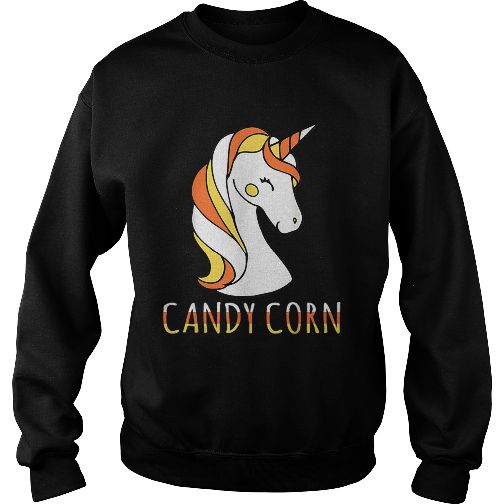 Candy Corn Unicorn Halloween Sweatshirt