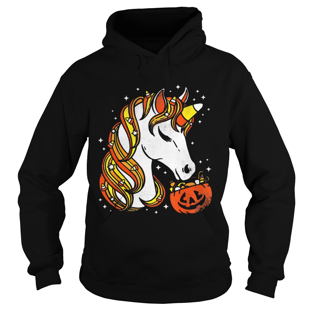 Candy Corn Unicorn Halloween Ts Hoodie