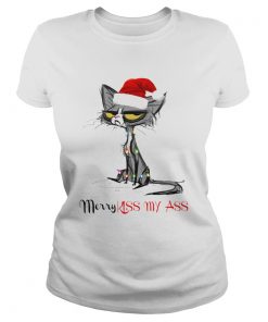 Cat Merry Kissmyass Christmas  Classic Ladies