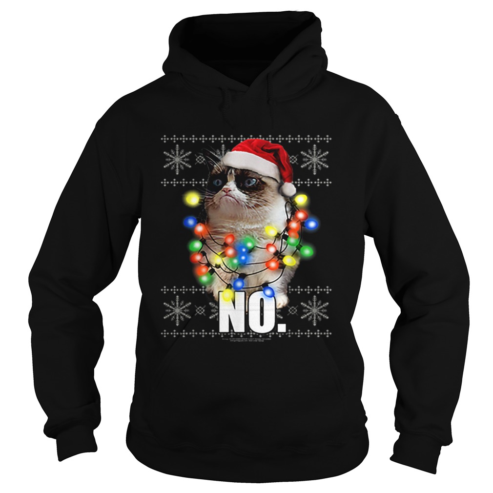 Cat Ugly Sweater NO Christmas Lights Hoodie