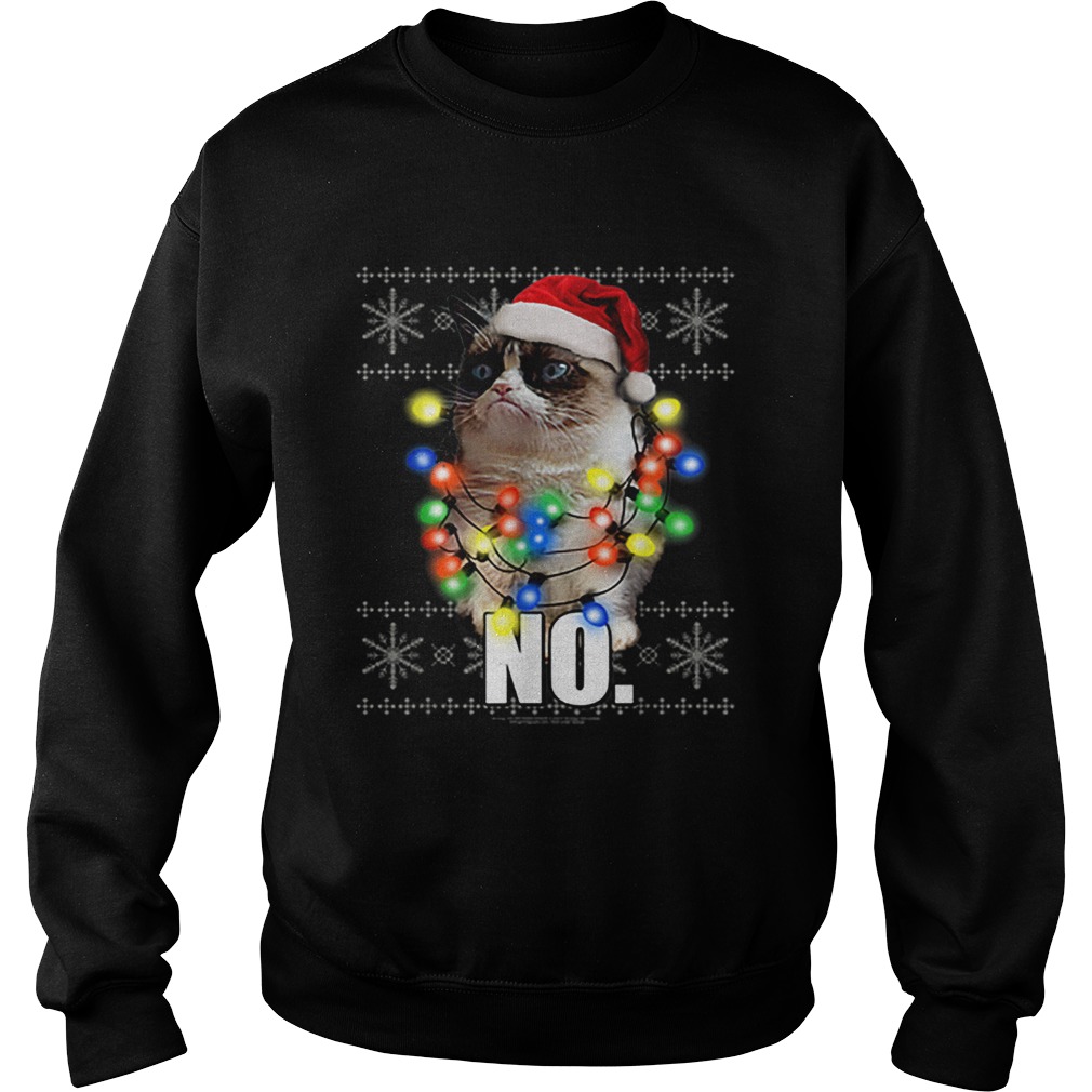 Cat Ugly Sweater NO Christmas Lights Sweatshirt