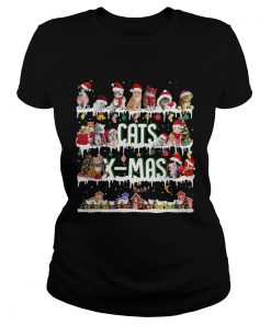 Cat Xmas tee  Classic Ladies