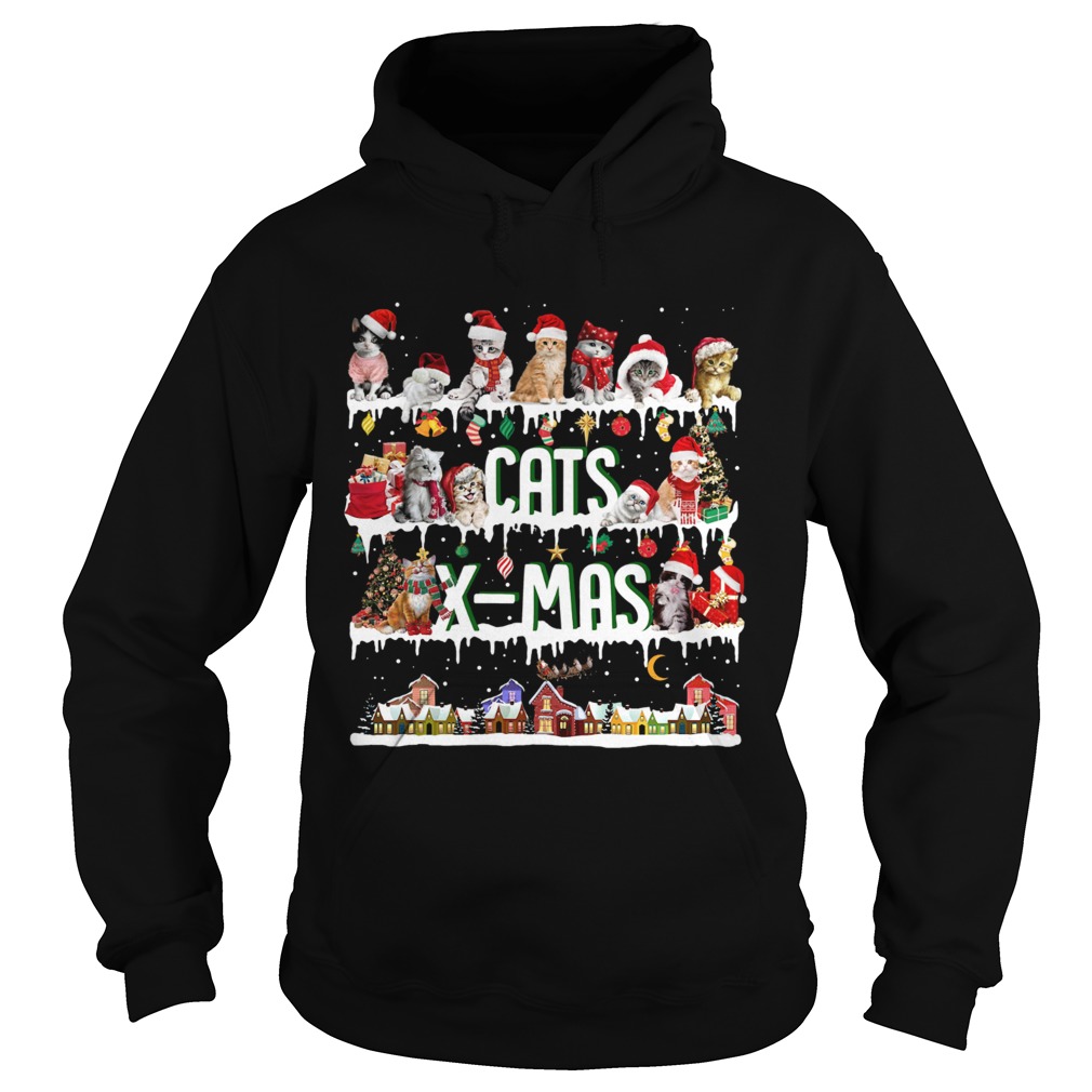 Cat Xmas tee Hoodie