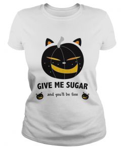 Cat as a pumpkin Womens Rolled TShirt Classic Ladies