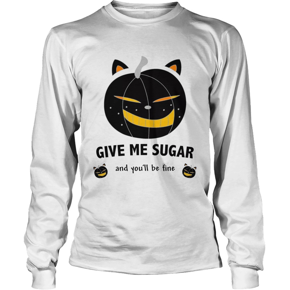 Cat as a pumpkin Womens Rolled TShirt LongSleeve