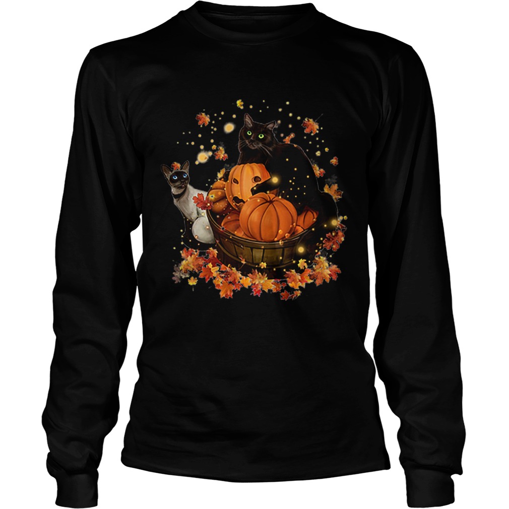 Cats Halloween Autumn LongSleeve