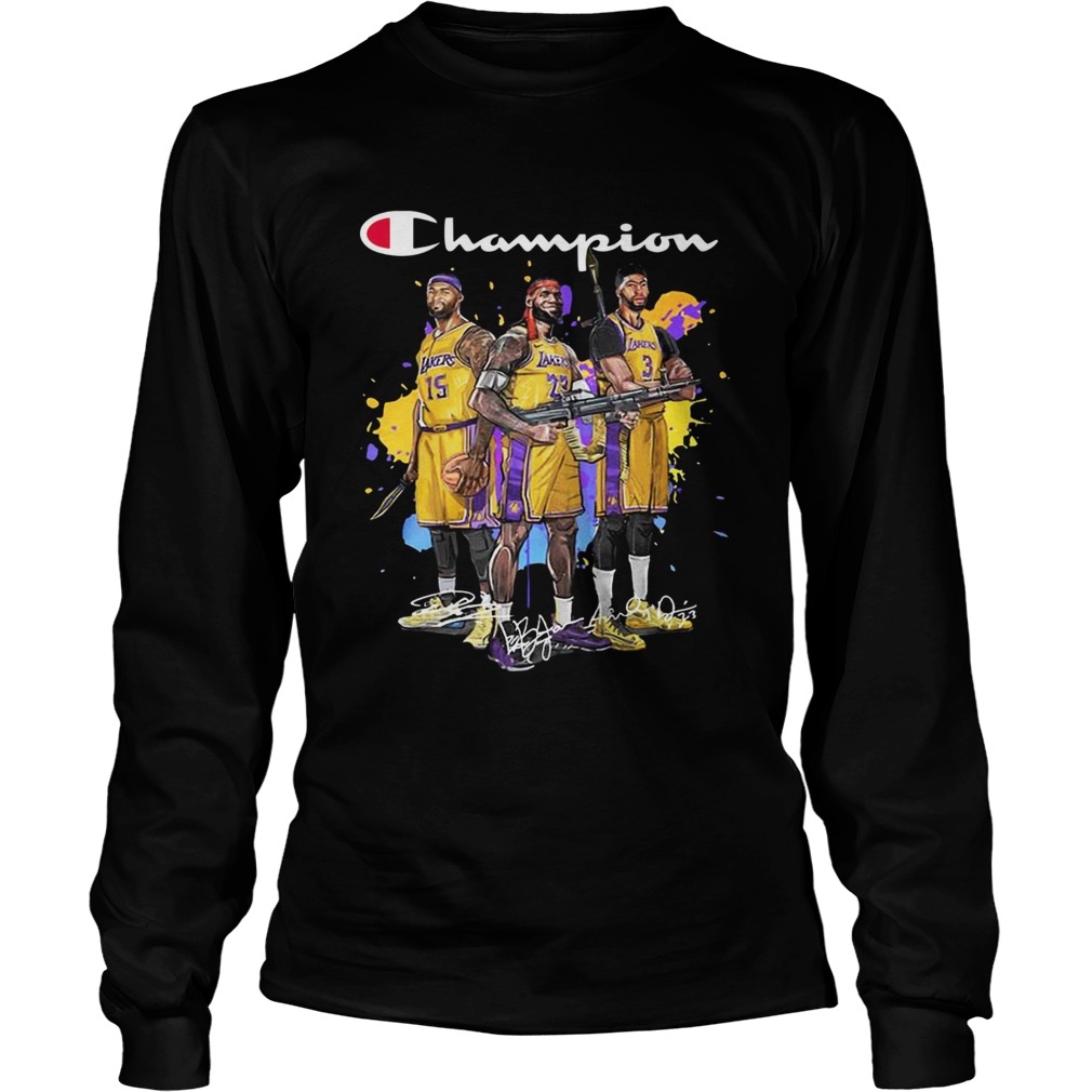 Champions DeMarcus Cousins Lebron James Anthony Davis LongSleeve