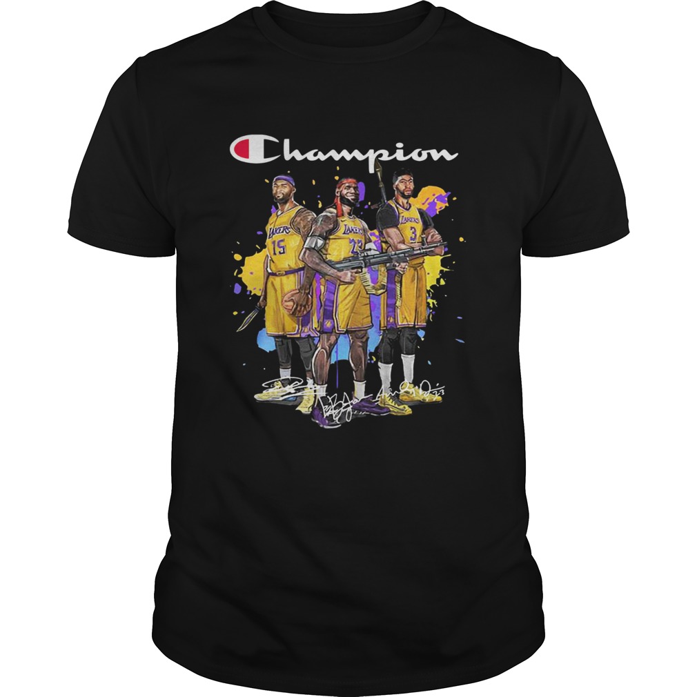 Champions DeMarcus Cousins Lebron James Anthony Davis shirt