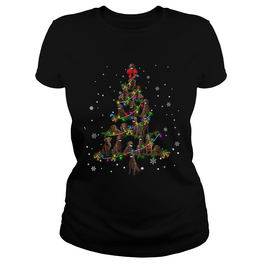 Chesapeake Bay Retriever Christmas Tree TShirt Classic Ladies