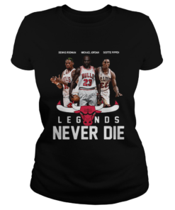 Chicago Bulls Players Legends Never Die Dennis Rodman  Classic Ladies