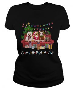 Chihuahua Friends Merry Christmas  Classic Ladies