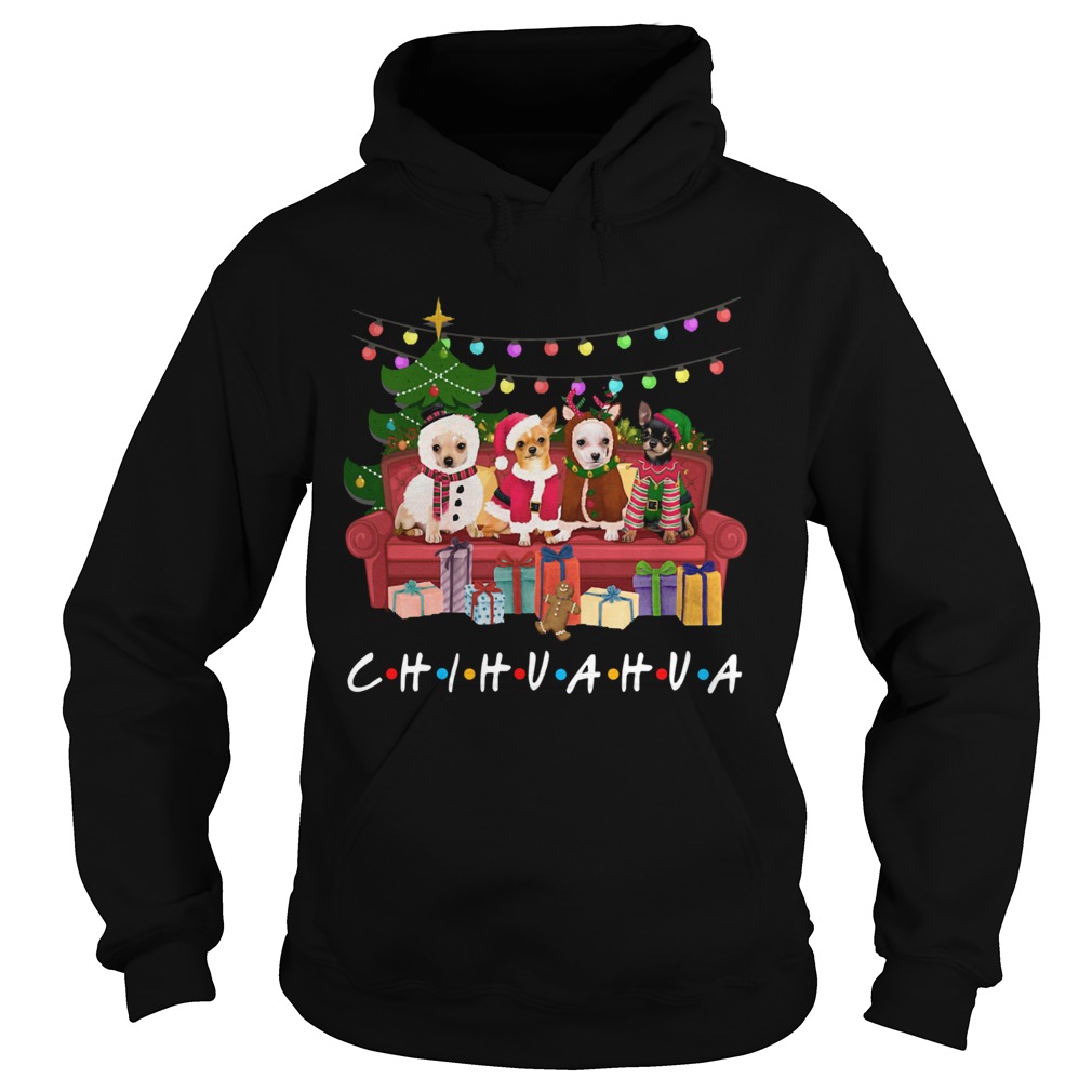 Chihuahua Friends Merry Christmas Hoodie