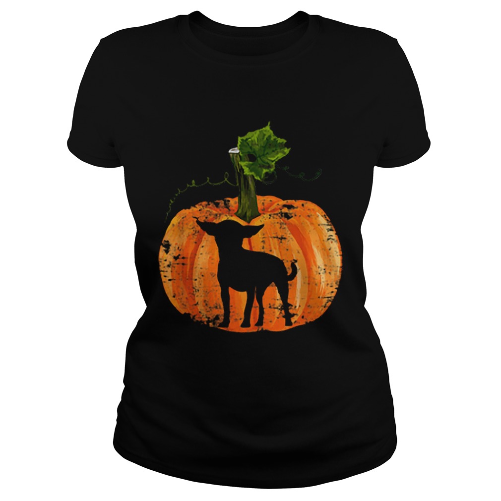 Chihuahua Inside Pumpkin Halloween Classic Ladies