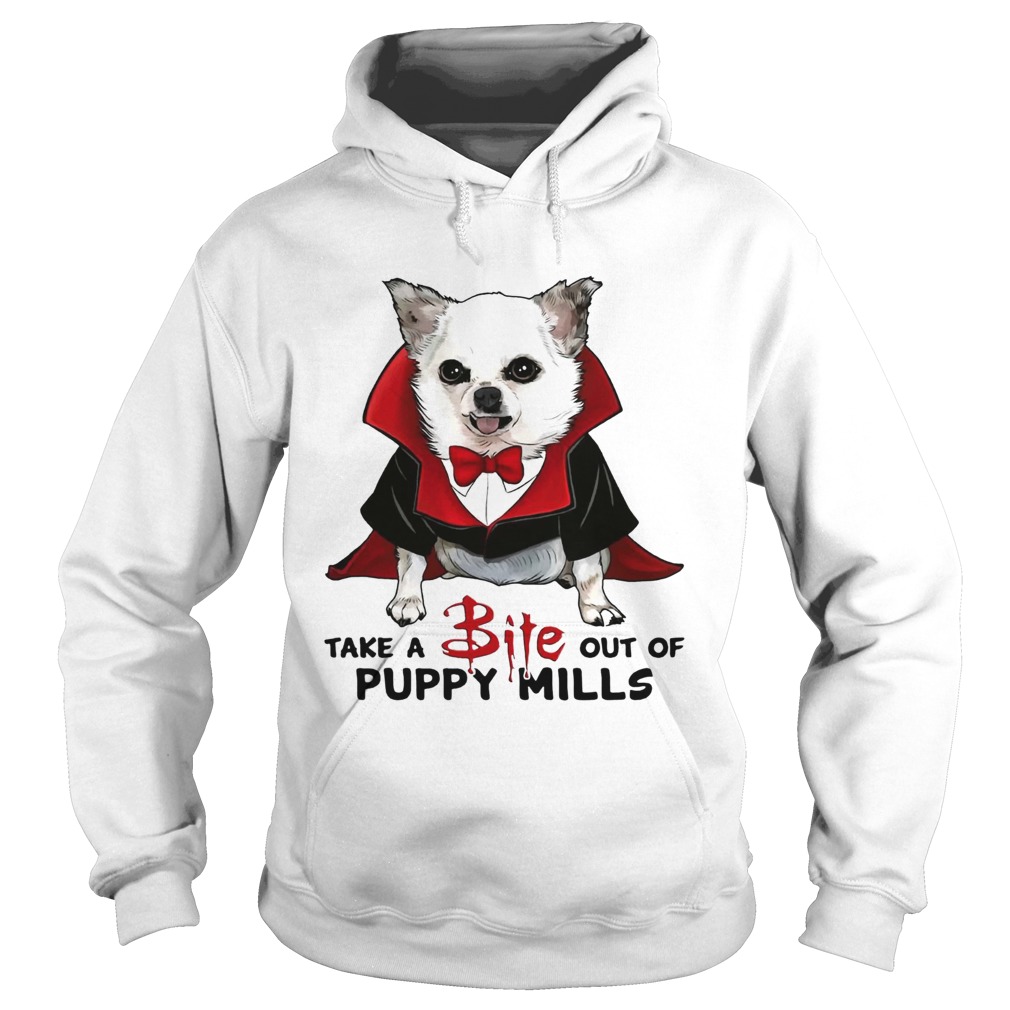 Chihuahua take a bite out of puppy mills Hoodie