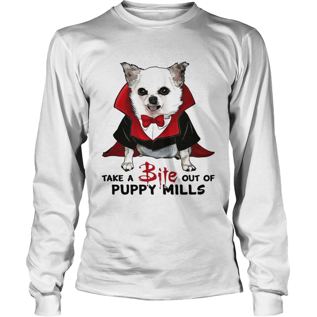 Chihuahua take a bite out of puppy mills LongSleeve