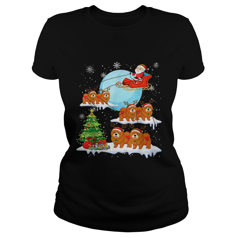 Chow Chow Reindeer Christmas Santa Claus Classic Ladies