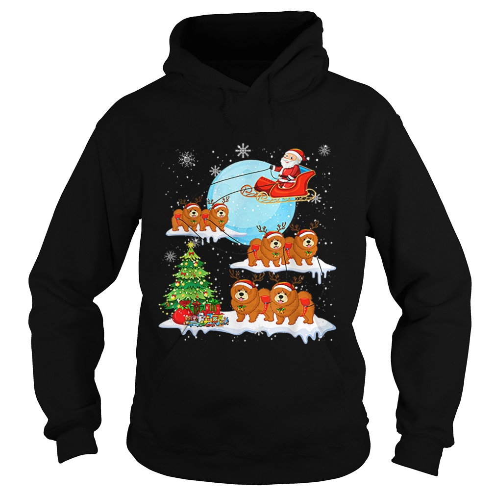 Chow Chow Reindeer Christmas Santa Claus Hoodie