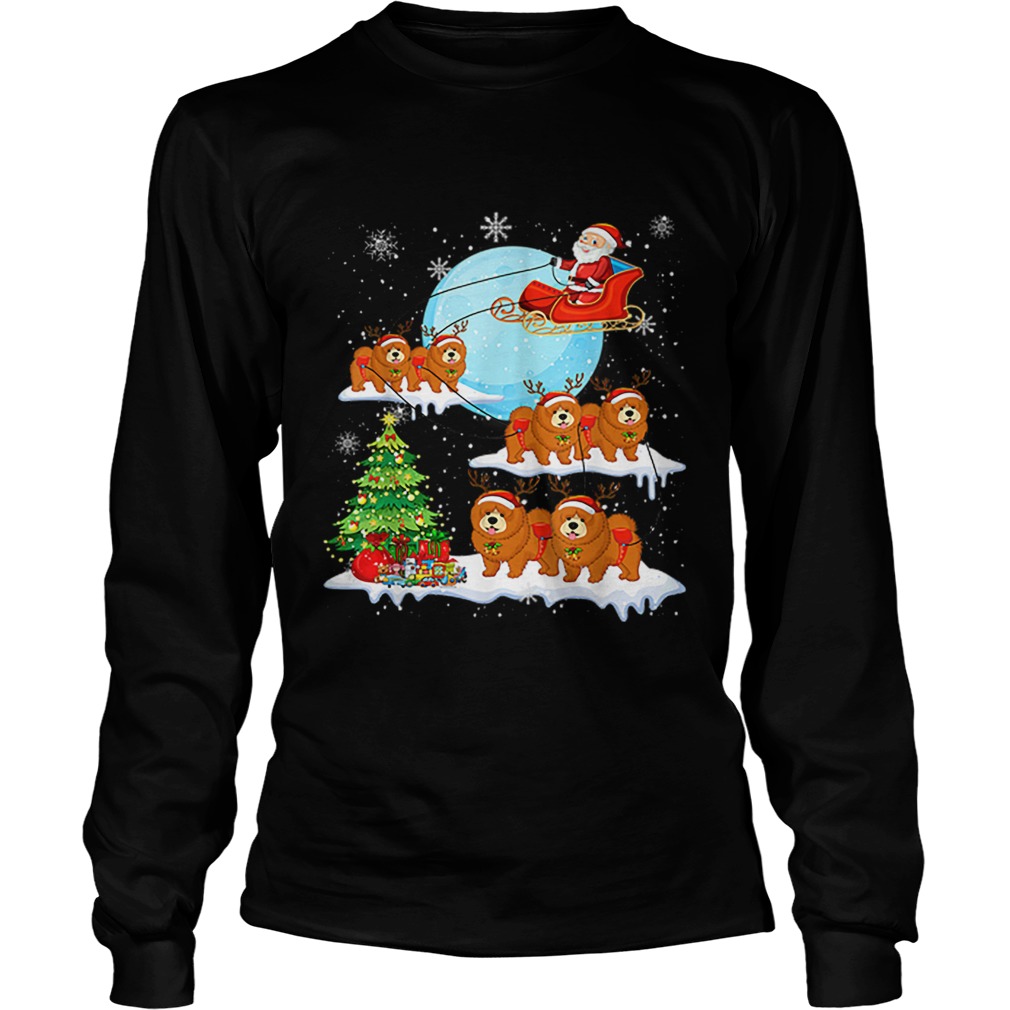 Chow Chow Reindeer Christmas Santa Claus LongSleeve