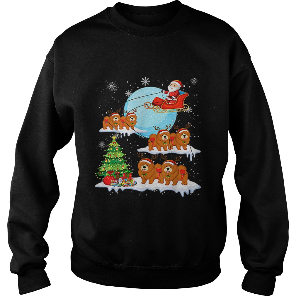 Chow Chow Reindeer Christmas Santa Claus Sweatshirt