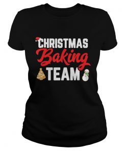 Christmas Baking Team Matching Family TShirts Classic Ladies