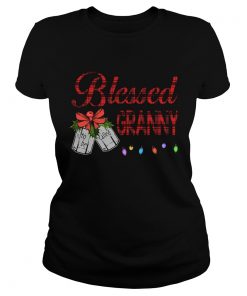 Christmas Blessed To Be Called Granny TShirt Classic Ladies