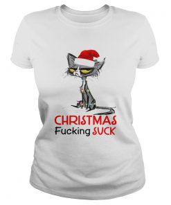 Christmas Fucking suck Cat Xmas  Classic Ladies