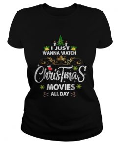 Christmas Movies TShirt Classic Ladies