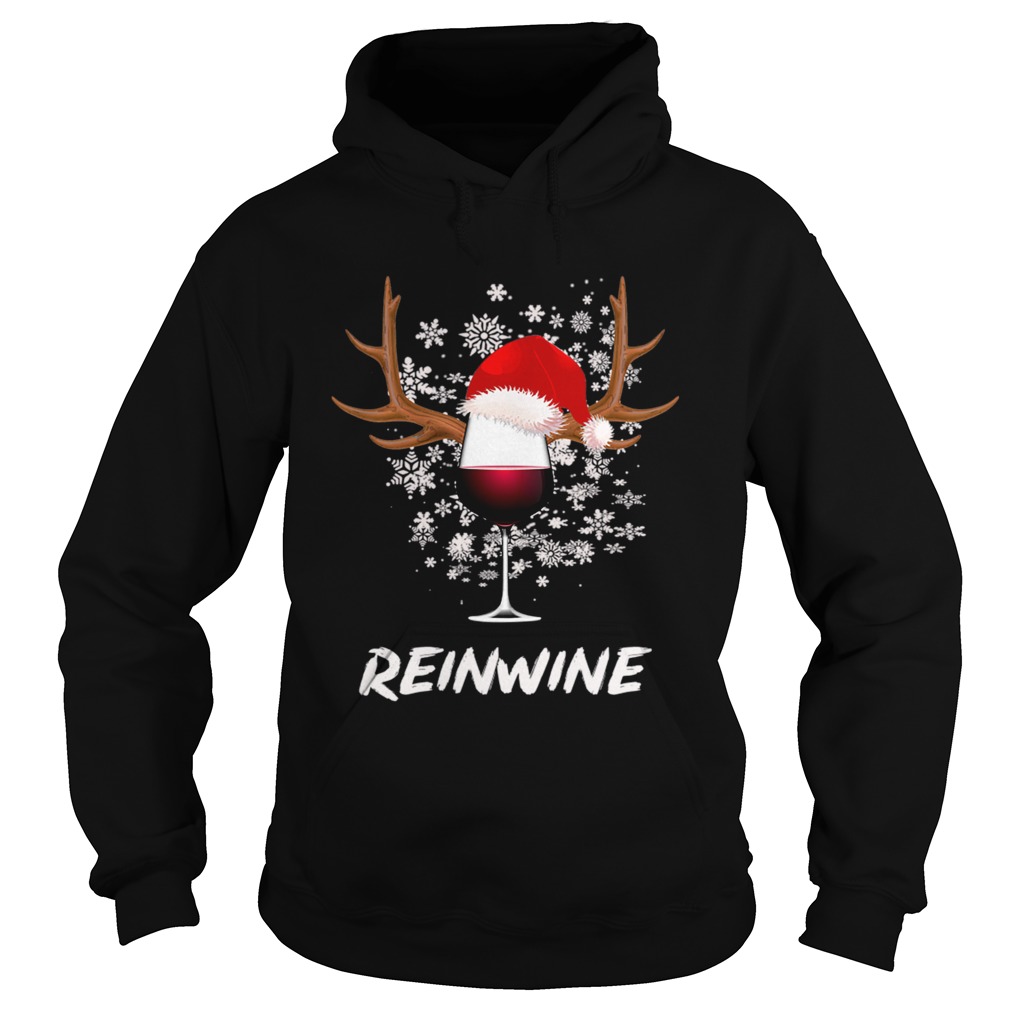 Christmas Reinwine Funny Wine Lover Gift TShirt Hoodie