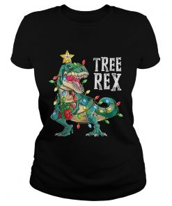 Christmas Shirts for Boys Kids Dinosaur Tree Rex Pajamas Men TShirt Classic Ladies