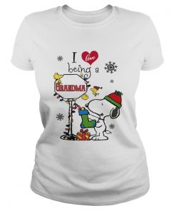 Christmas Snoopy I love being a grandma  Classic Ladies