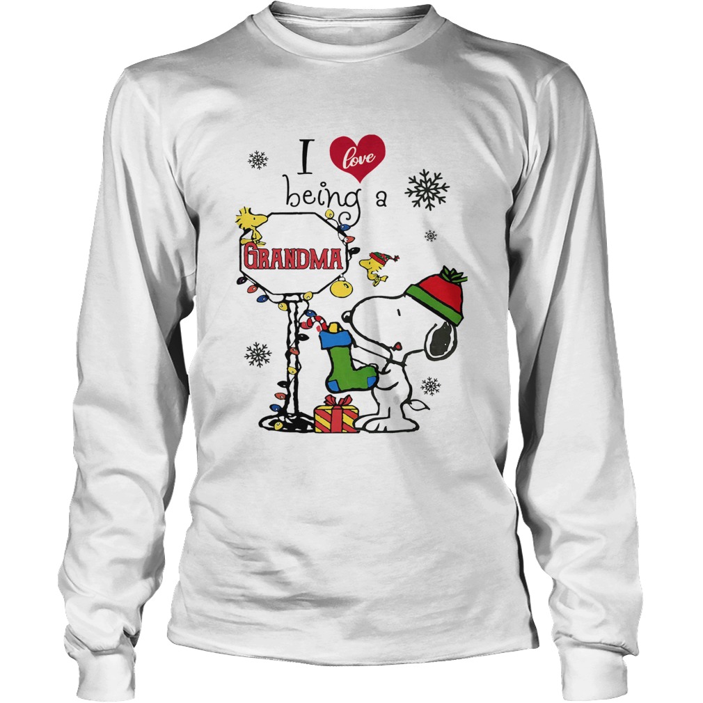 Christmas Snoopy I love being a grandma LongSleeve