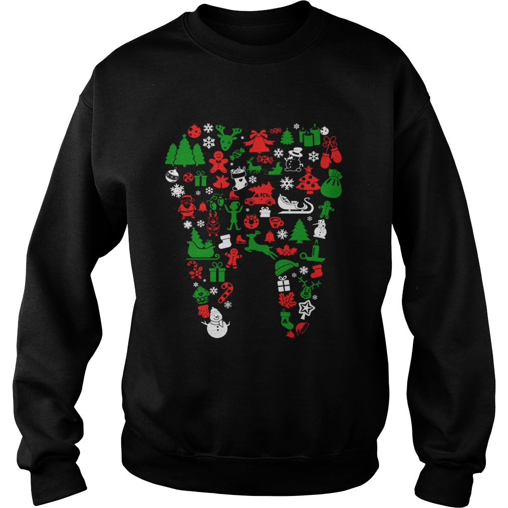 Christmas Tooth Dentist TShirt Sweatshirt