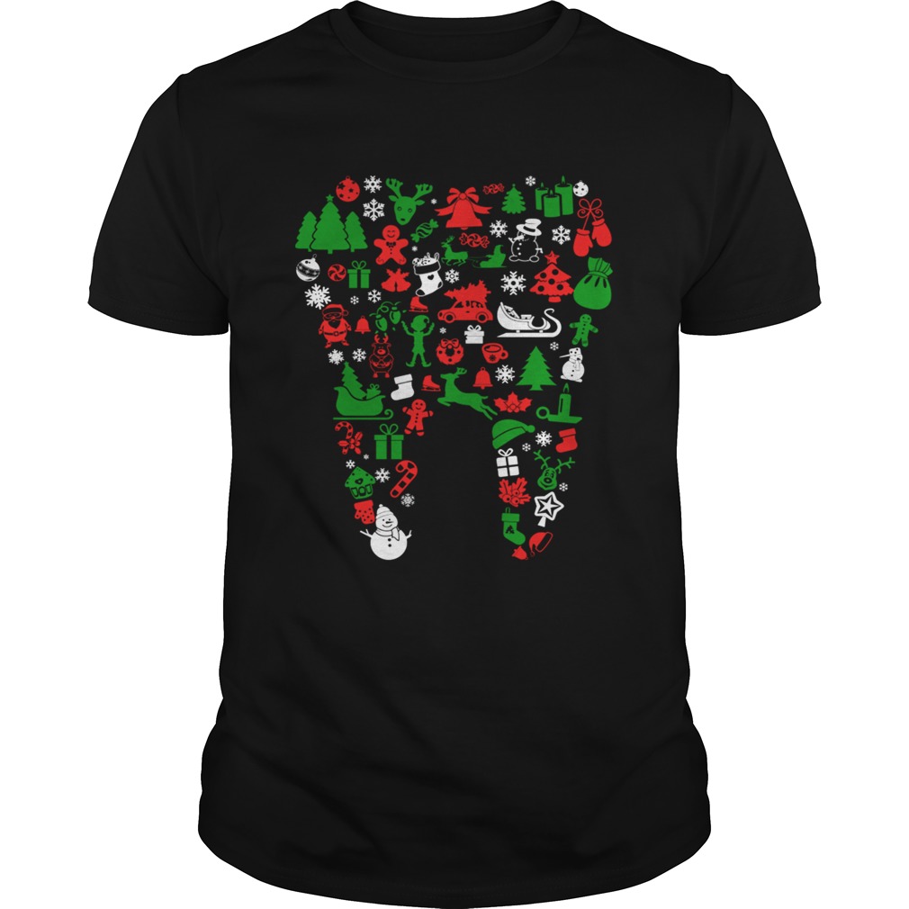 Christmas Tooth Dentist TShirt