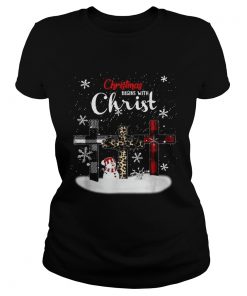 Christmas begins with Christ snowman  Classic Ladies